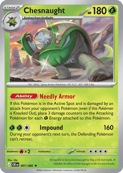 Chesnaught Pokémon card