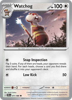 Watchog Pokémon card