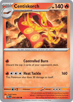 Centiskorch Pokémon card