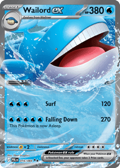 Wailord ex 16/84 — Pitch Black