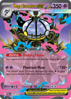 Mega Chandelure ex 38/84 — Pitch Black