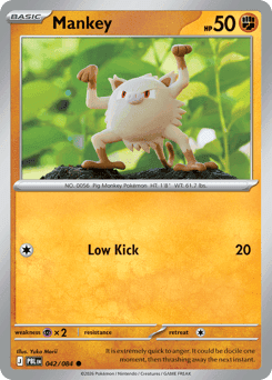 Mankey Pokémon card
