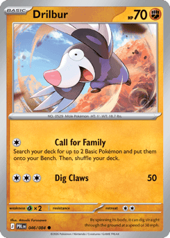 Drilbur Pokémon card