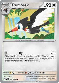 Trumbeak Pokémon card