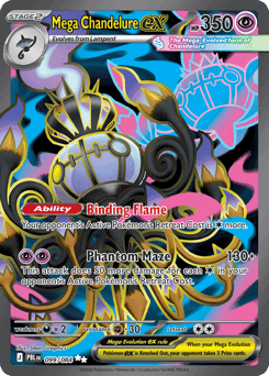 Mega Chandelure ex 99/84 — Pitch Black