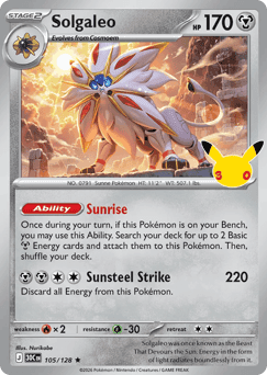 Solgaleo Pokémon card