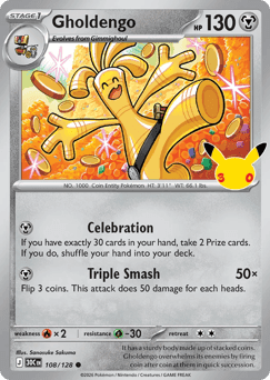 Gholdengo Pokémon card