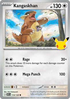 Kangaskhan Pokémon card