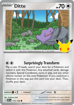 Ditto Pokémon card