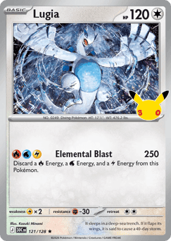 Lugia Pokémon card