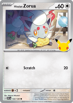 Hisuian Zorua 122/128 — 30th Celebration