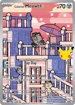 Galarian Meowth 141/128 — 30th Celebration