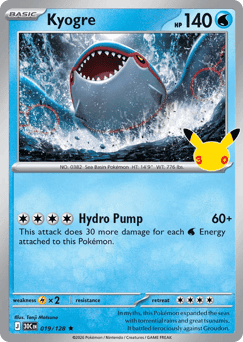 Kyogre Pokémon card