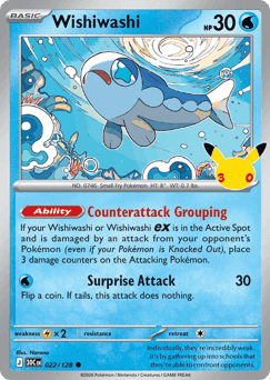 Wishiwashi Pokémon card