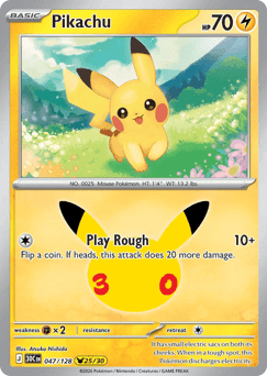 Pikachu 47/128 — 30th Celebration