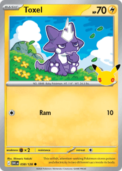Toxel Pokémon card