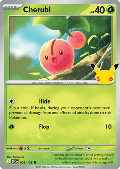 Cherubi Pokémon card