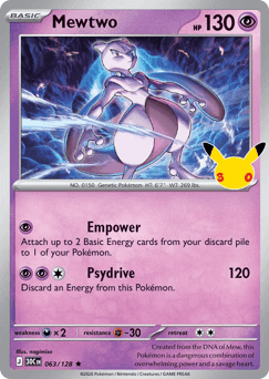 Mewtwo Pokémon card
