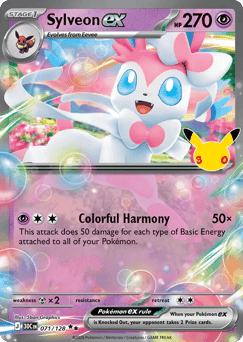 Sylveon ex 71/128 — 30th Celebration