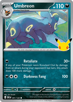 Umbreon Pokémon card