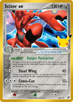Scizor ex 108 — 30th Celebration: Classic Collection