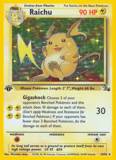 Raichu 14/62 — Fossil
