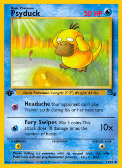 Psyduck 53/62 — Fossil
