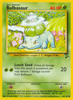 Bulbasaur 67/130 — Base Set 2