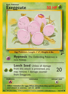Exeggcute 74/130 — Base Set 2