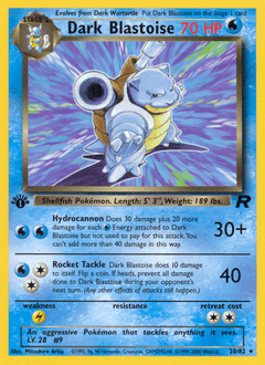 Dark Blastoise 20/82 — Team Rocket