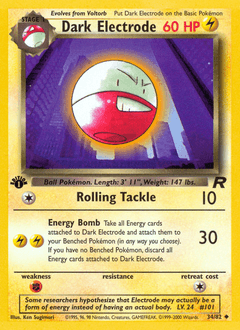 Dark Electrode 34/82 — Team Rocket