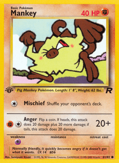 Mankey 61/82 — Team Rocket