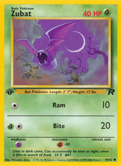 Zubat 70/82 — Team Rocket