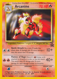 Arcanine 6/53 — Wizards Black Star Promos