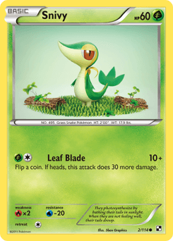 Snivy 2/114 — Black & White