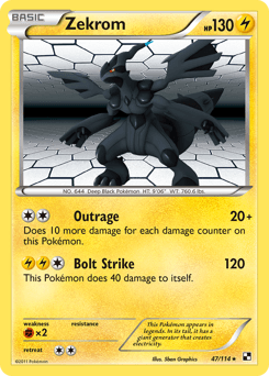 Zekrom 47/114 — Black & White