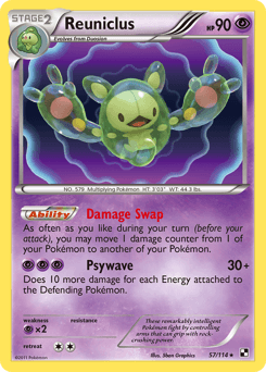 Reuniclus 57/114 — Black & White