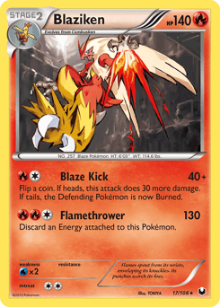 Blaziken 17/108 — Dark Explorers
