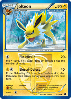 Jolteon 34/116 — Plasma Freeze
