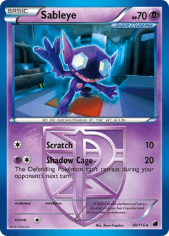 Sableye 49/116 — Plasma Freeze