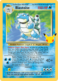 Blastoise 2/25 — Celebrations: Classic Collection