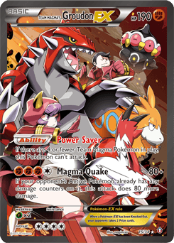 Team Magma's Groudon-EX 15/34 — Double Crisis