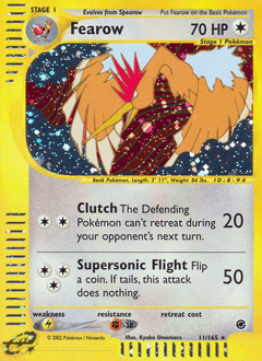 Fearow 11/165 — Expedition Base Set