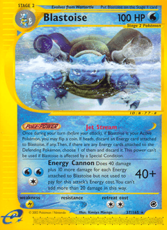 Blastoise 37/165 — Expedition Base Set