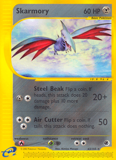 Skarmory 63/165 — Expedition Base Set