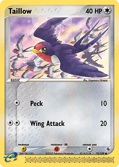 Taillow 72/109 — Ruby & Sapphire