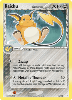 Raichu δ 15/110 — Holon Phantoms