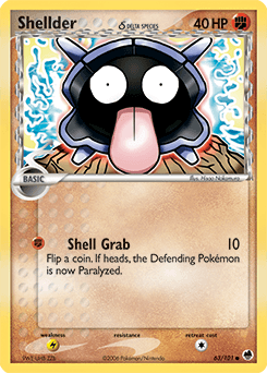 Shellder δ 63/101 — Dragon Frontiers