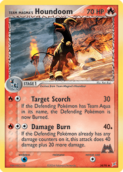Team Magma's Houndoom 34/95 — Team Magma vs Team Aqua