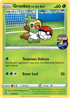 Grookey on the Ball 3/5 — Pokémon Futsal Collection